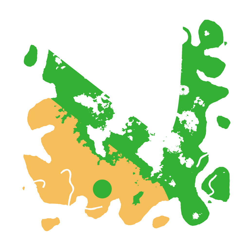 Biome Rust Map: Procedural Map, Size: 3500, Seed: 50157