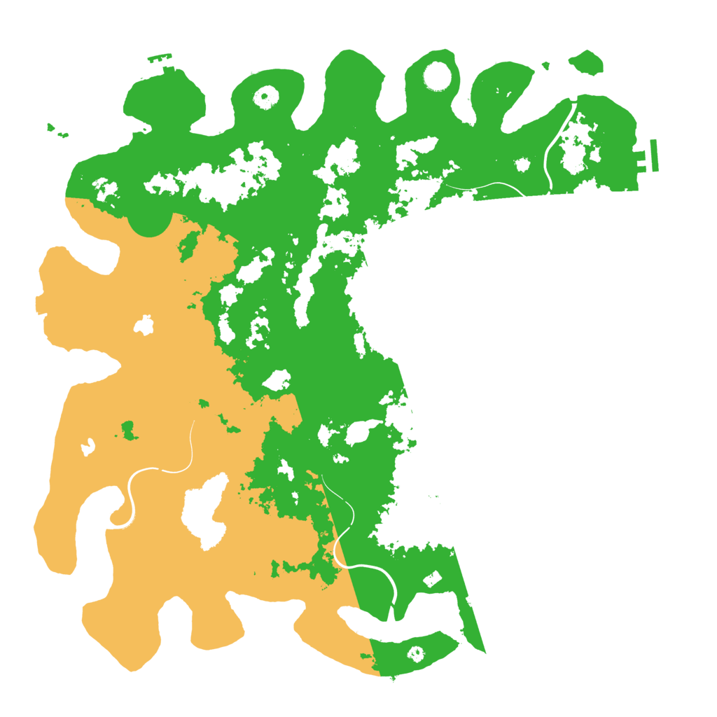 Biome Rust Map: Procedural Map, Size: 4500, Seed: 1965358246