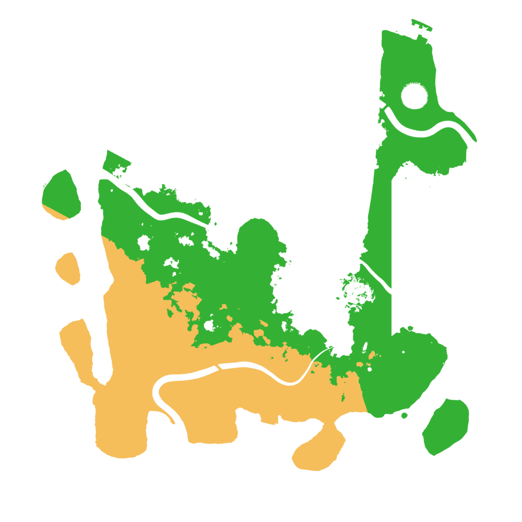Biome Rust Map: Procedural Map, Size: 3500, Seed: 177013