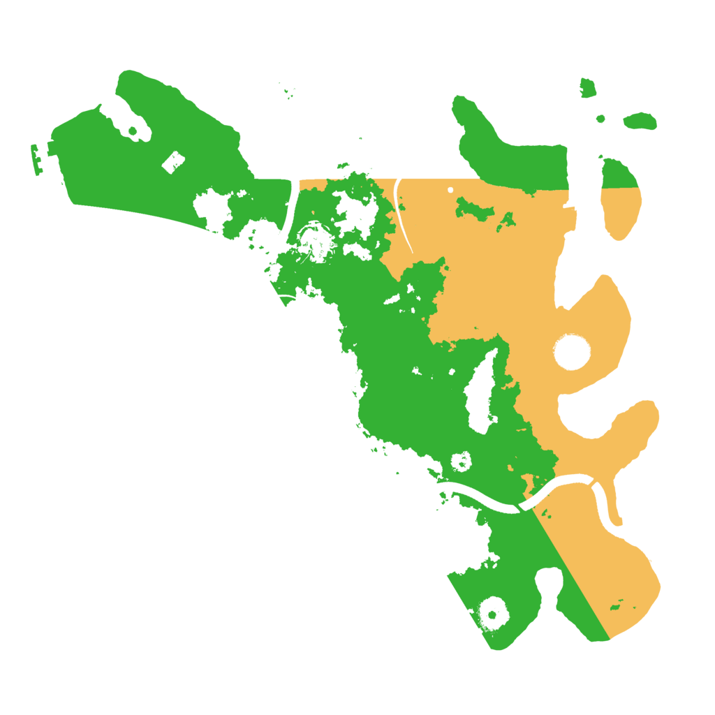 Biome Rust Map: Procedural Map, Size: 3500, Seed: 530979055