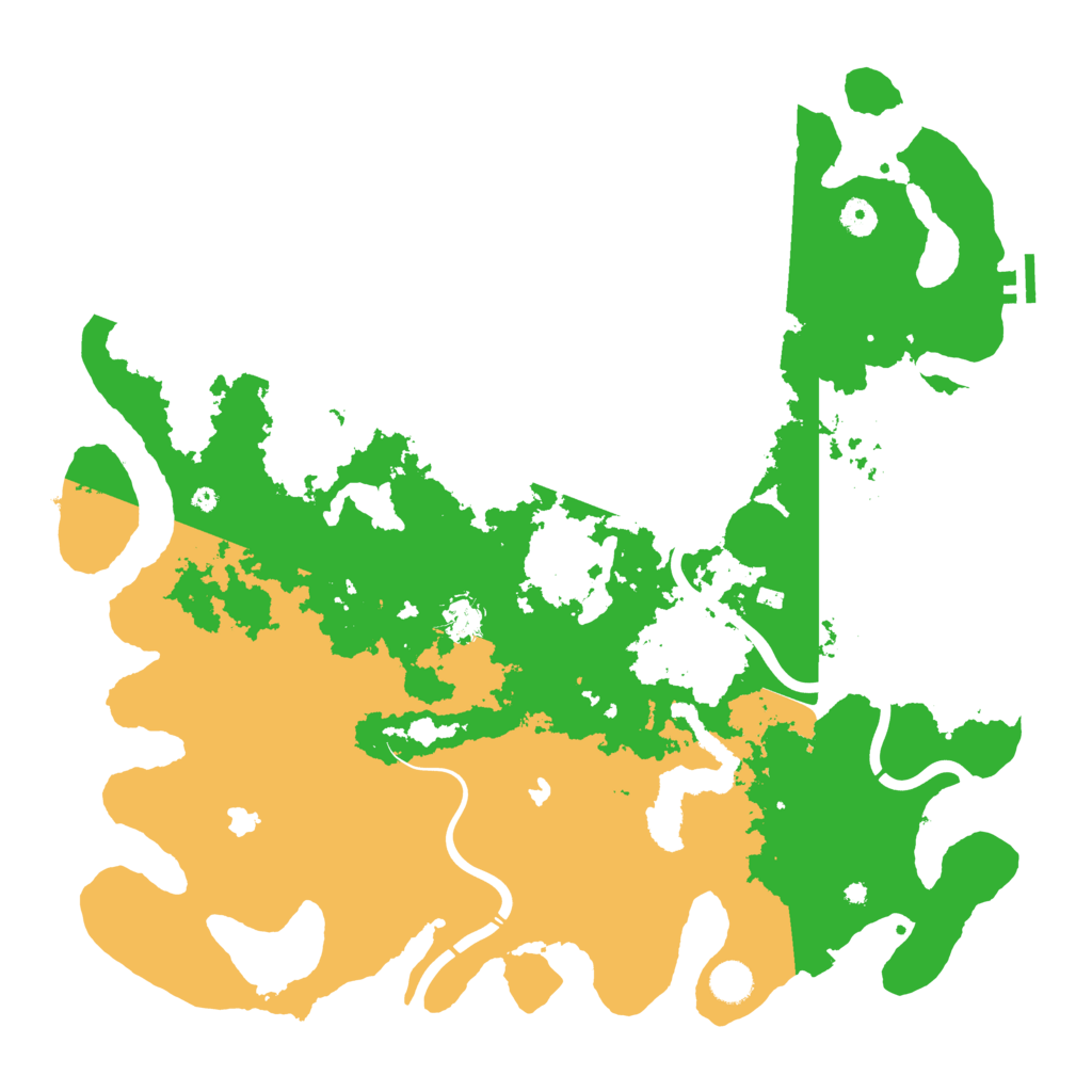Biome Rust Map: Procedural Map, Size: 4500, Seed: 4788551