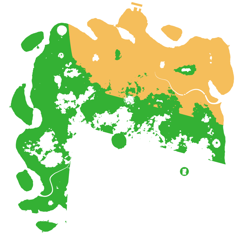 Biome Rust Map: Procedural Map, Size: 4500, Seed: 1135742