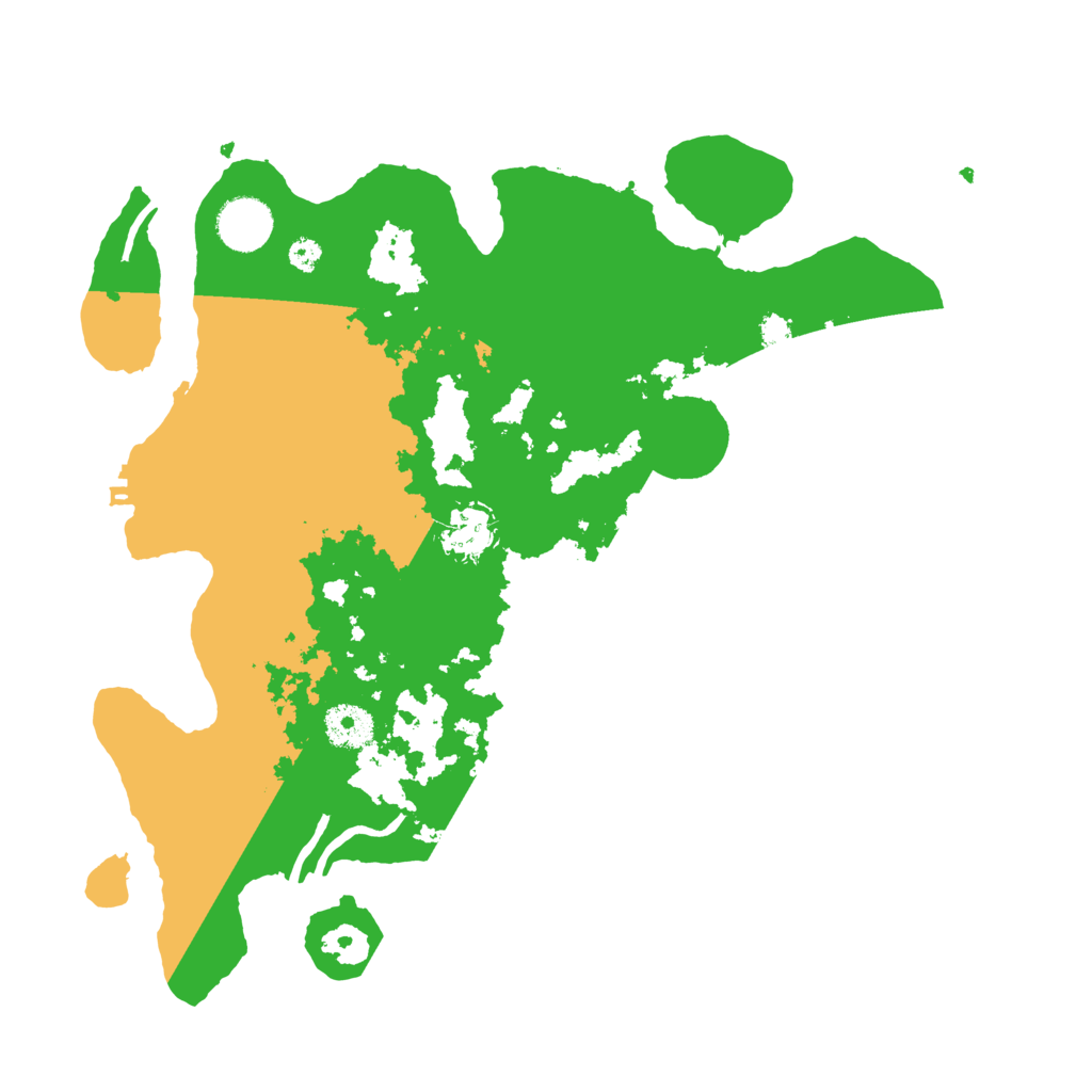 Biome Rust Map: Procedural Map, Size: 3500, Seed: 17486
