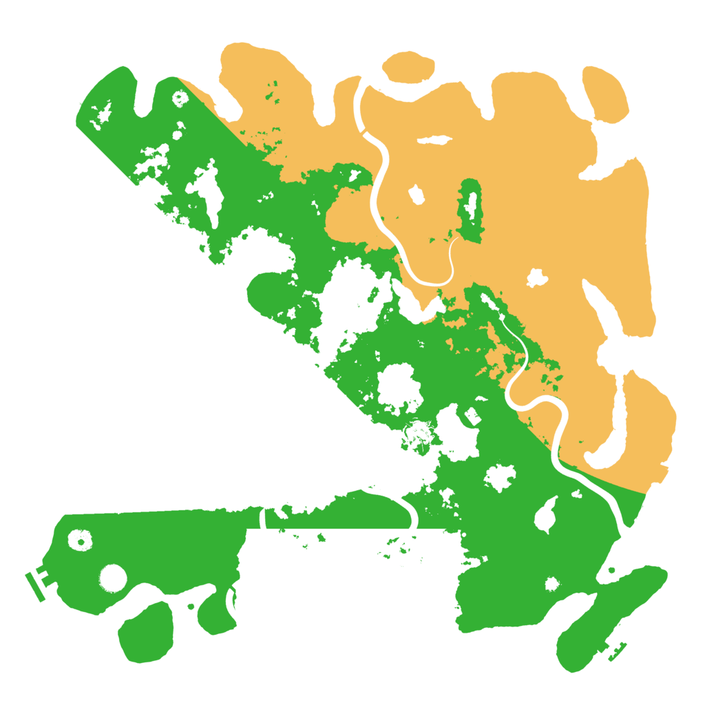 Biome Rust Map: Procedural Map, Size: 4500, Seed: 6361574