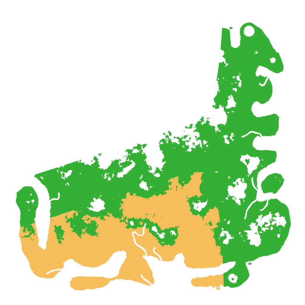 Biome Rust Map: Procedural Map, Size: 5000, Seed: 76054