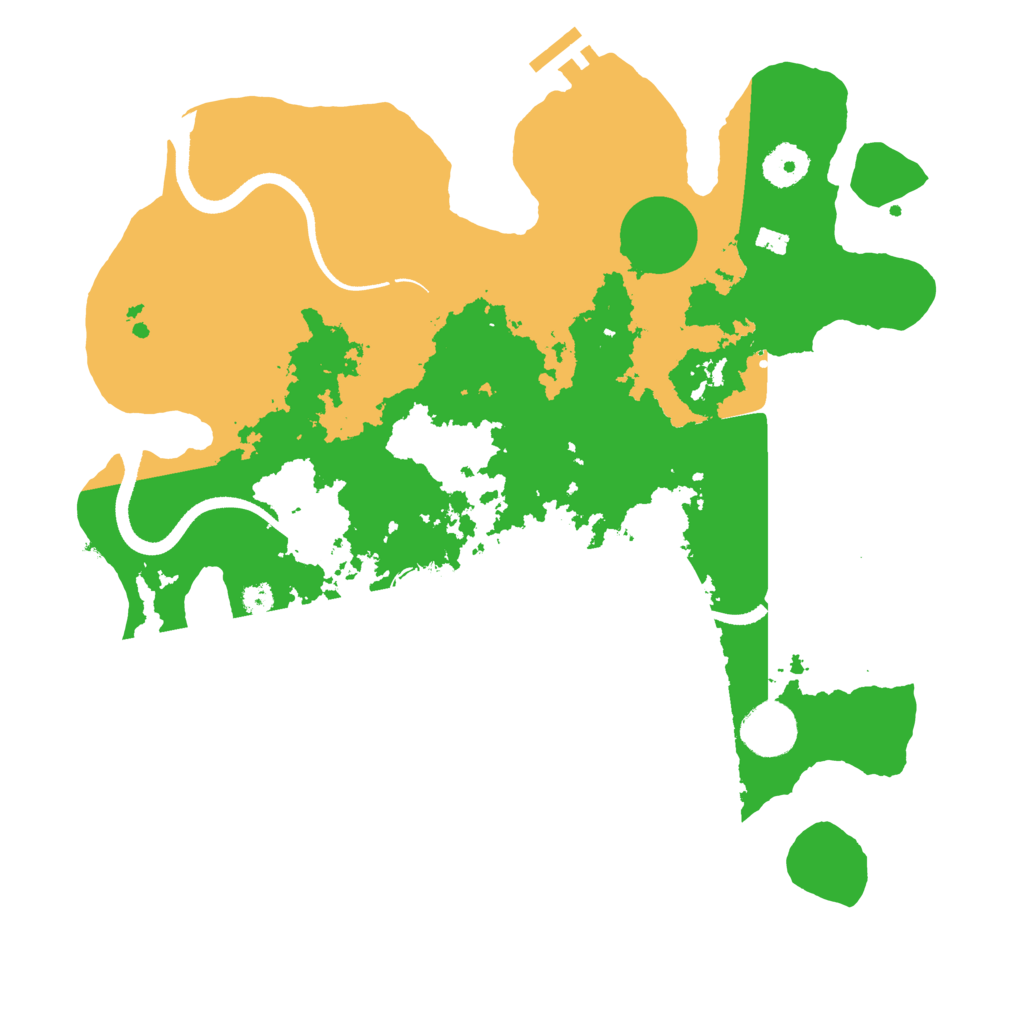 Biome Rust Map: Procedural Map, Size: 3500, Seed: 196343711