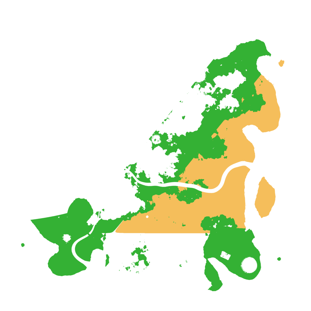 Biome Rust Map: Procedural Map, Size: 3500, Seed: 983785