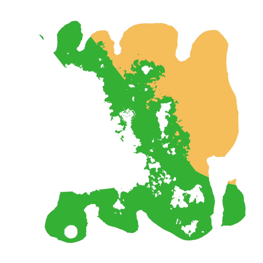 Biome Rust Map: Barren, Size: 3500, Seed: 2134896293