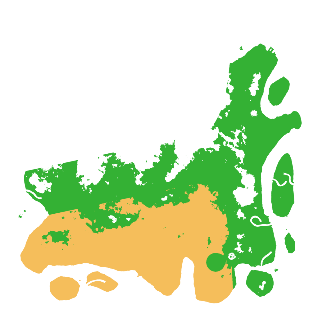 Biome Rust Map: Procedural Map, Size: 4500, Seed: 991436