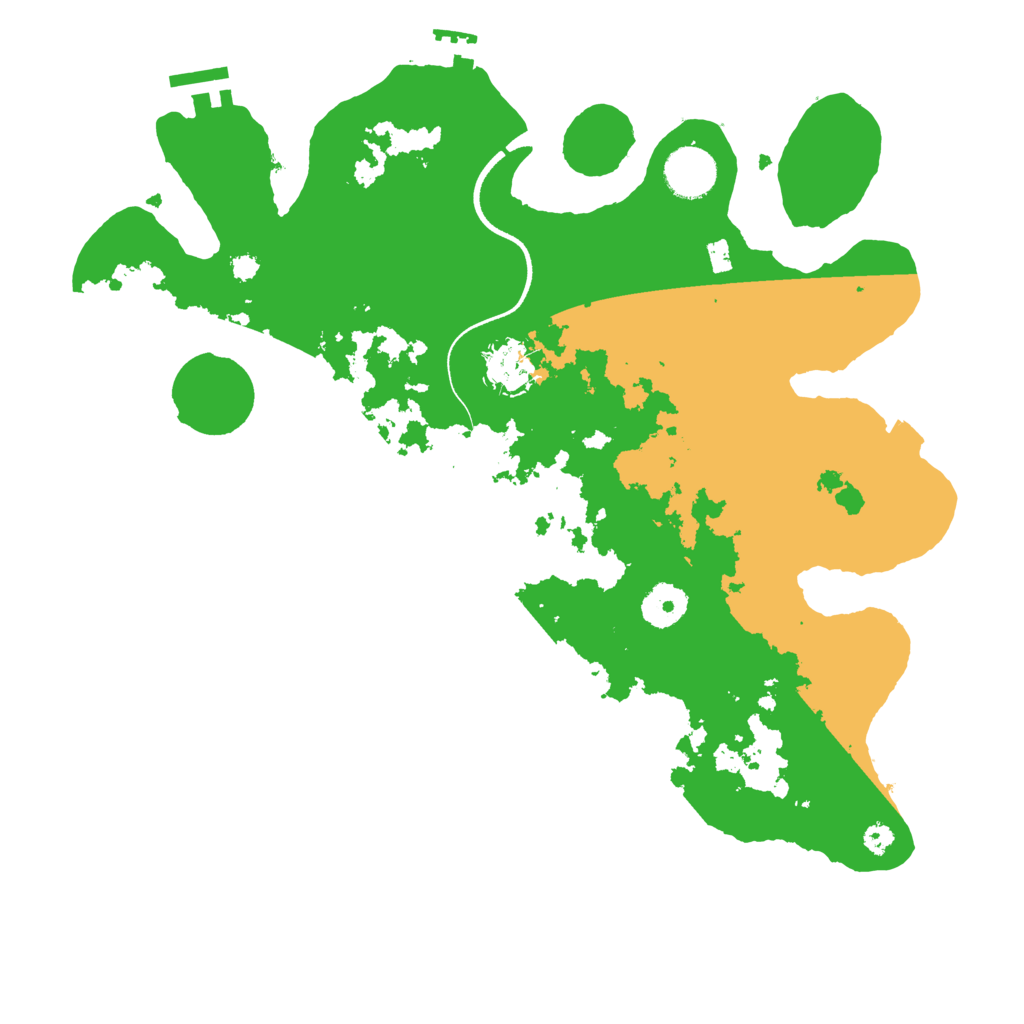 Biome Rust Map: Procedural Map, Size: 3500, Seed: 134916254