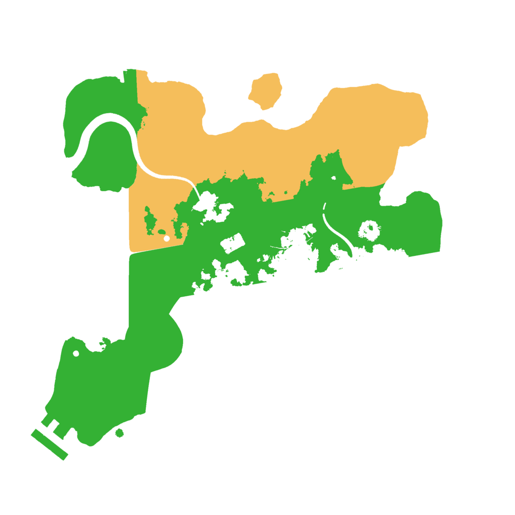 Biome Rust Map: Procedural Map, Size: 2500, Seed: 2204