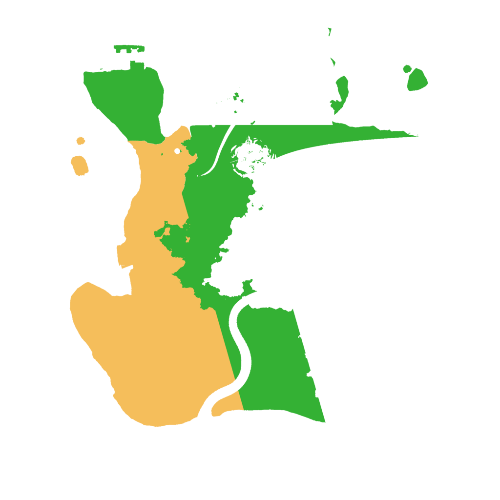 Biome Rust Map: Procedural Map, Size: 2500, Seed: 49