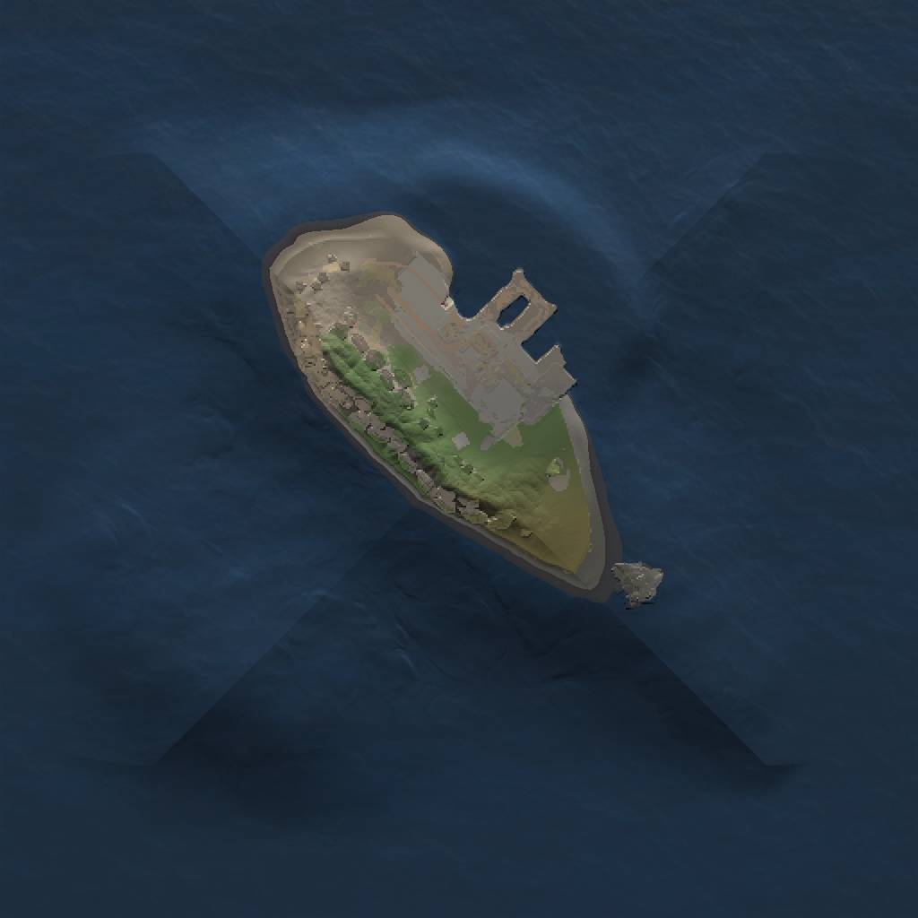 Rust Map: Procedural Map, Size: 1000, Seed: 4567896, 4 Monuments