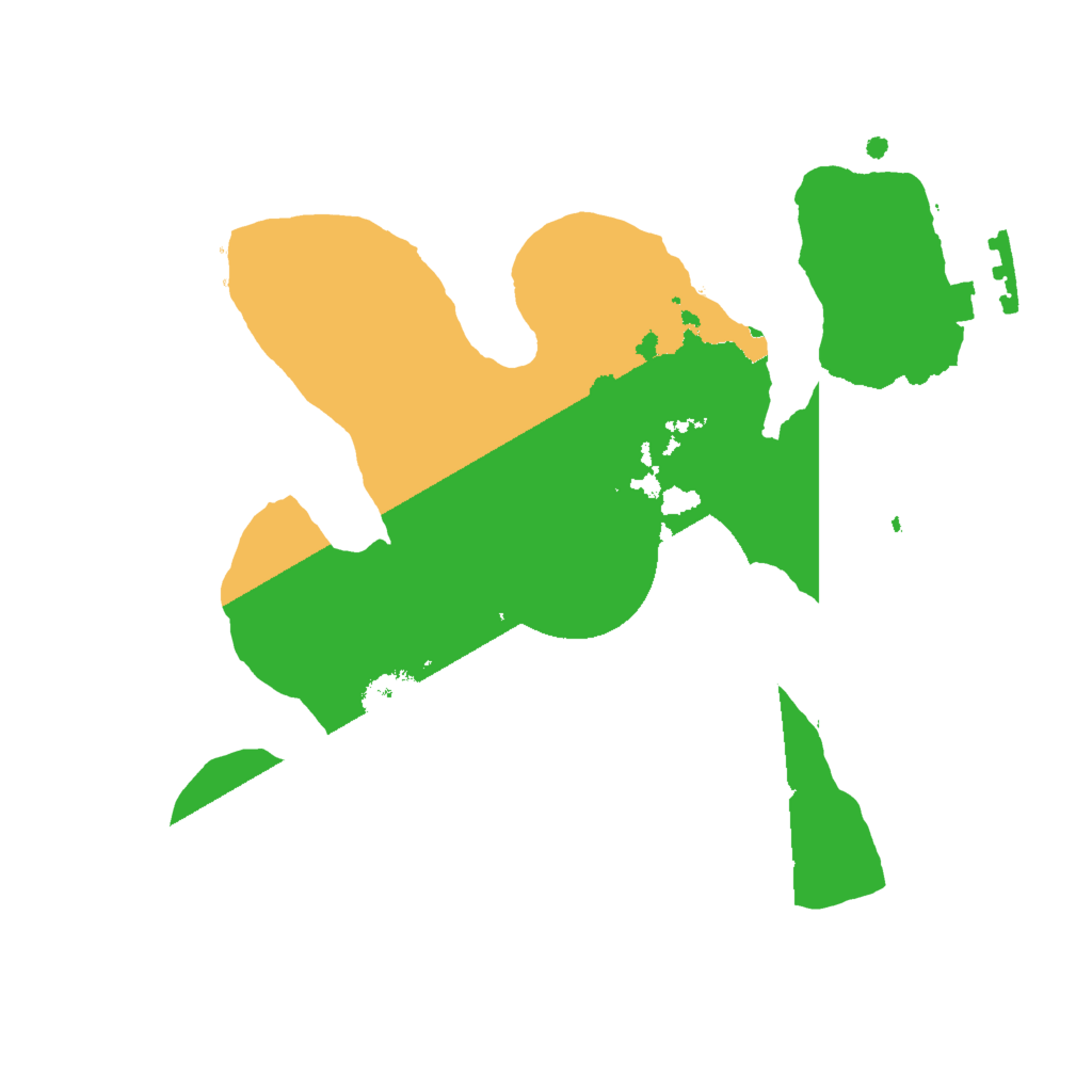 Biome Rust Map: Procedural Map, Size: 2000, Seed: 4525