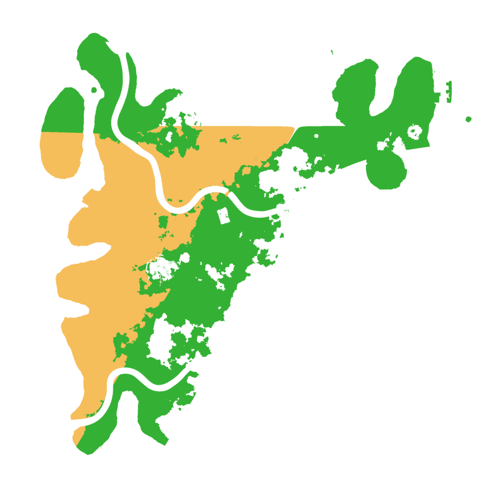 Biome Rust Map: Procedural Map, Size: 3500, Seed: 534543543