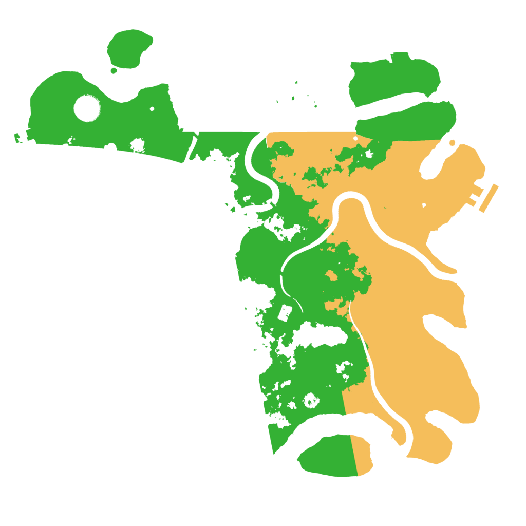 Biome Rust Map: Procedural Map, Size: 3500, Seed: 826799922
