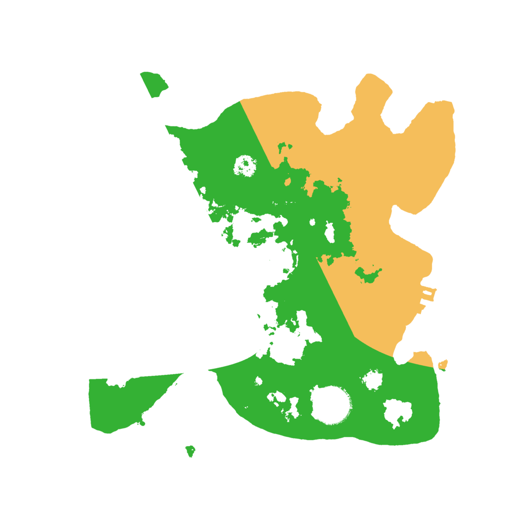 Biome Rust Map: Procedural Map, Size: 2400, Seed: 123456