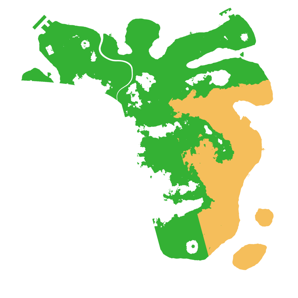 Biome Rust Map: Procedural Map, Size: 3500, Seed: 48465234