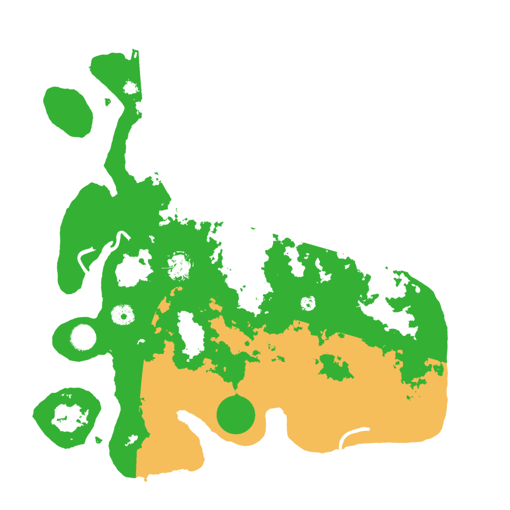 Biome Rust Map: Procedural Map, Size: 3500, Seed: 5498436