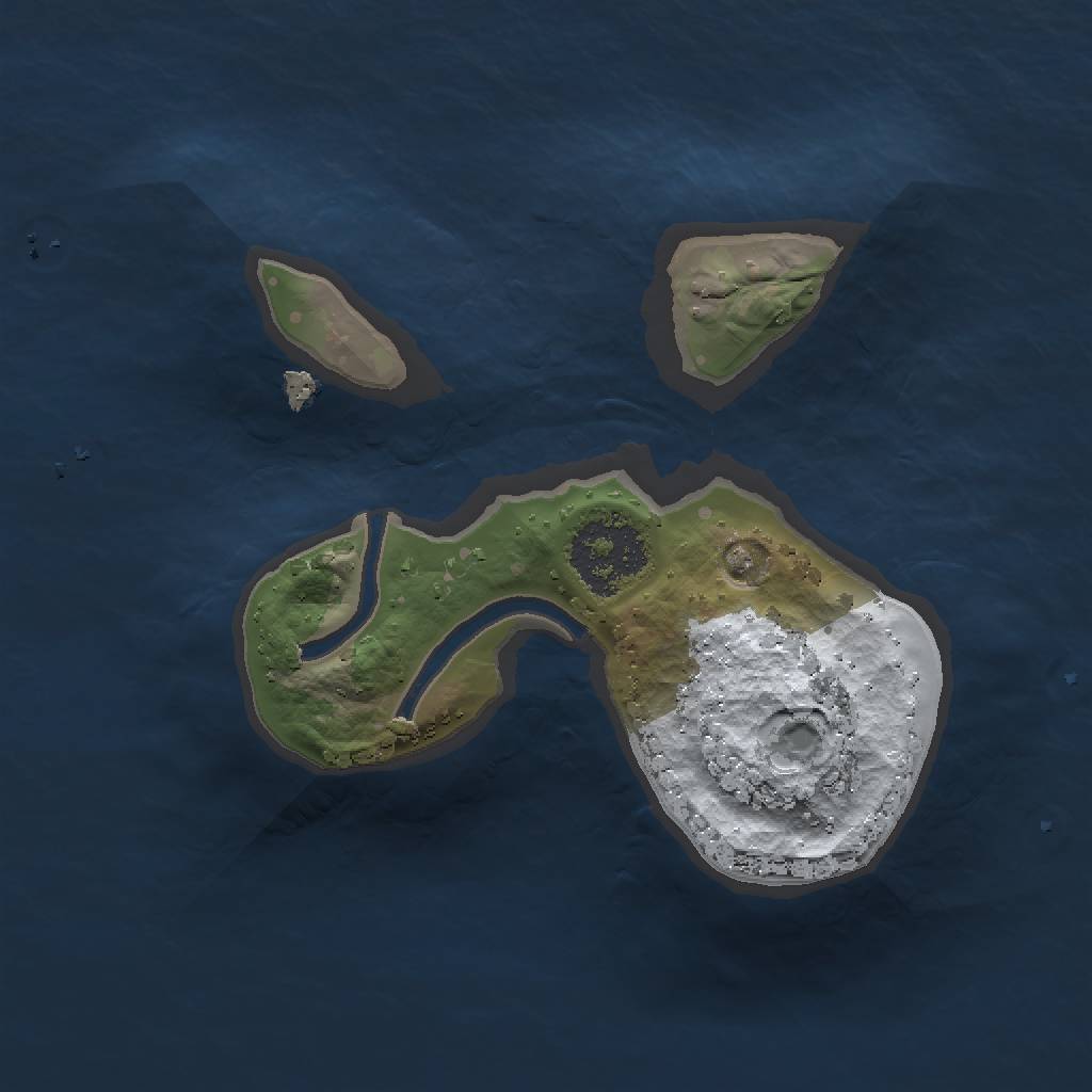 Rust Map: Procedural Map, Size: 1500, Seed: 931800110, 4 Monuments