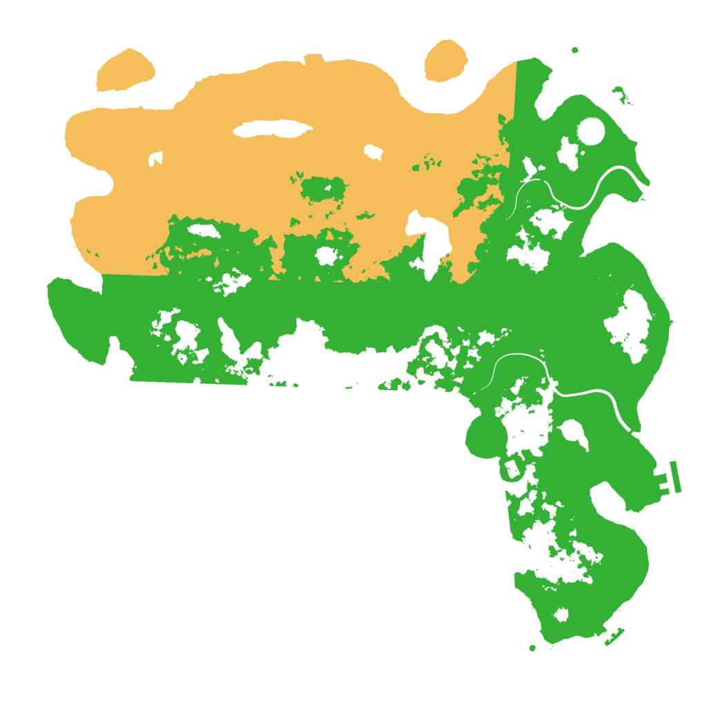 Biome Rust Map: Procedural Map, Size: 4500, Seed: 548491