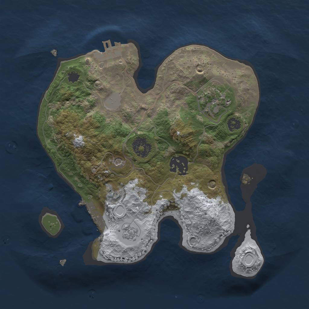 Rust Map: Procedural Map, Size: 2350, Seed: 50000, 11 Monuments