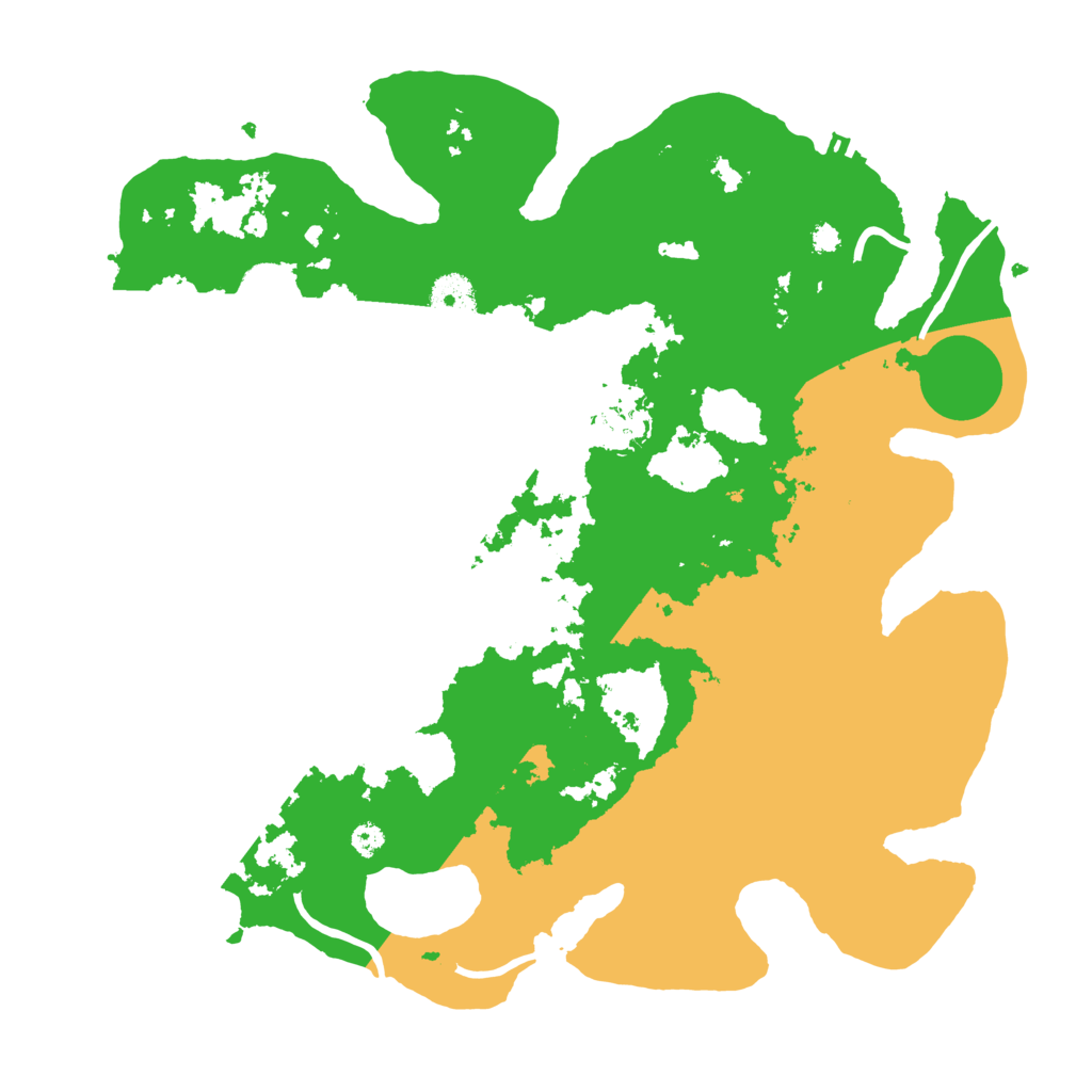 Biome Rust Map: Procedural Map, Size: 3500, Seed: 467494519