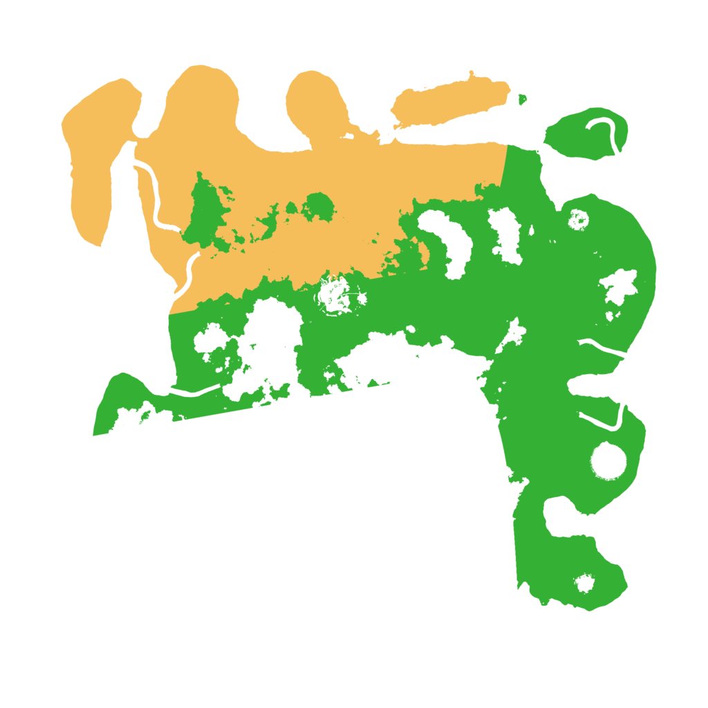 Biome Rust Map: Procedural Map, Size: 3500, Seed: 49405127