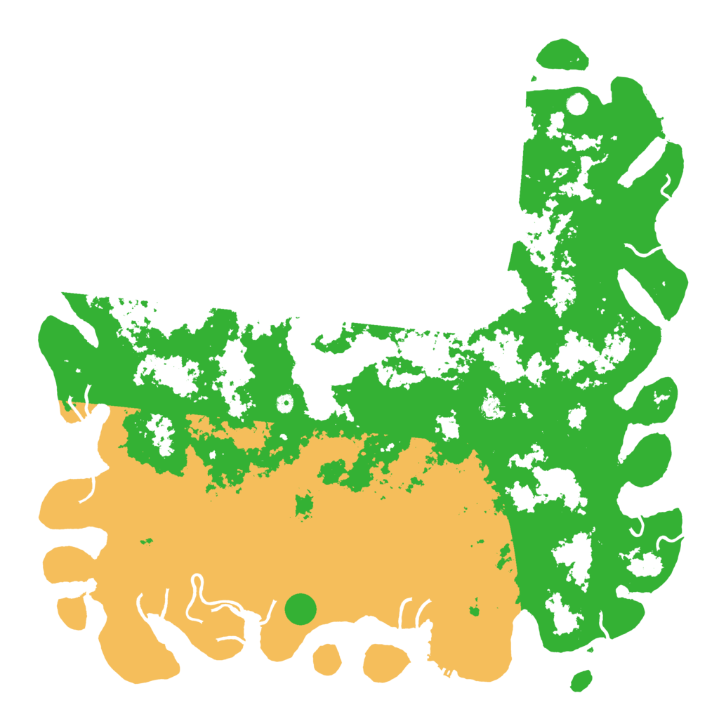 Biome Rust Map: Procedural Map, Size: 6000, Seed: 699337919