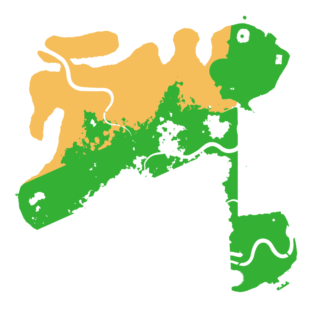 Biome Rust Map: Procedural Map, Size: 3500, Seed: 339724381
