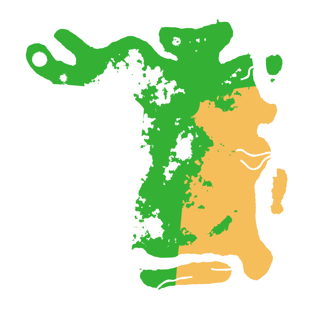Biome Rust Map: Procedural Map, Size: 3700, Seed: 216162522
