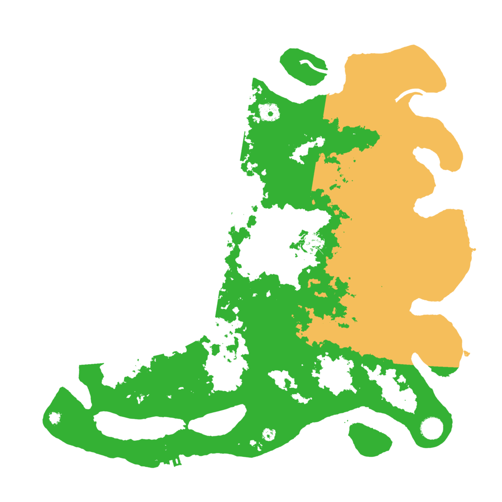 Biome Rust Map: Procedural Map, Size: 3950, Seed: 1985914691