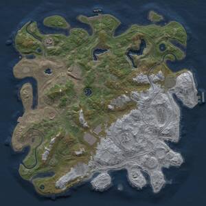 Thumbnail Rust Map: Procedural Map, Size: 4250, Seed: 6478, 16 Monuments