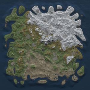 Thumbnail Rust Map: Procedural Map, Size: 5000, Seed: 3213445, 20 Monuments