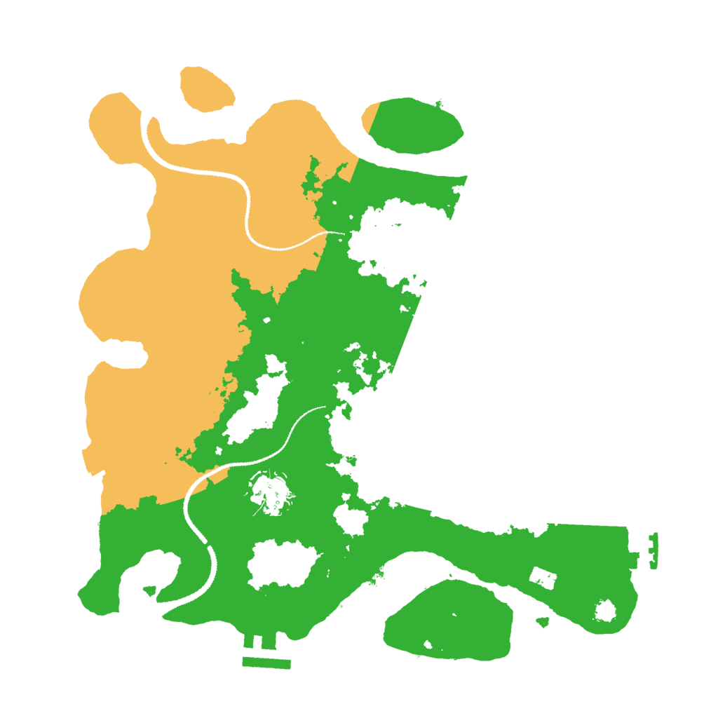 Biome Rust Map: Procedural Map, Size: 3000, Seed: 38417