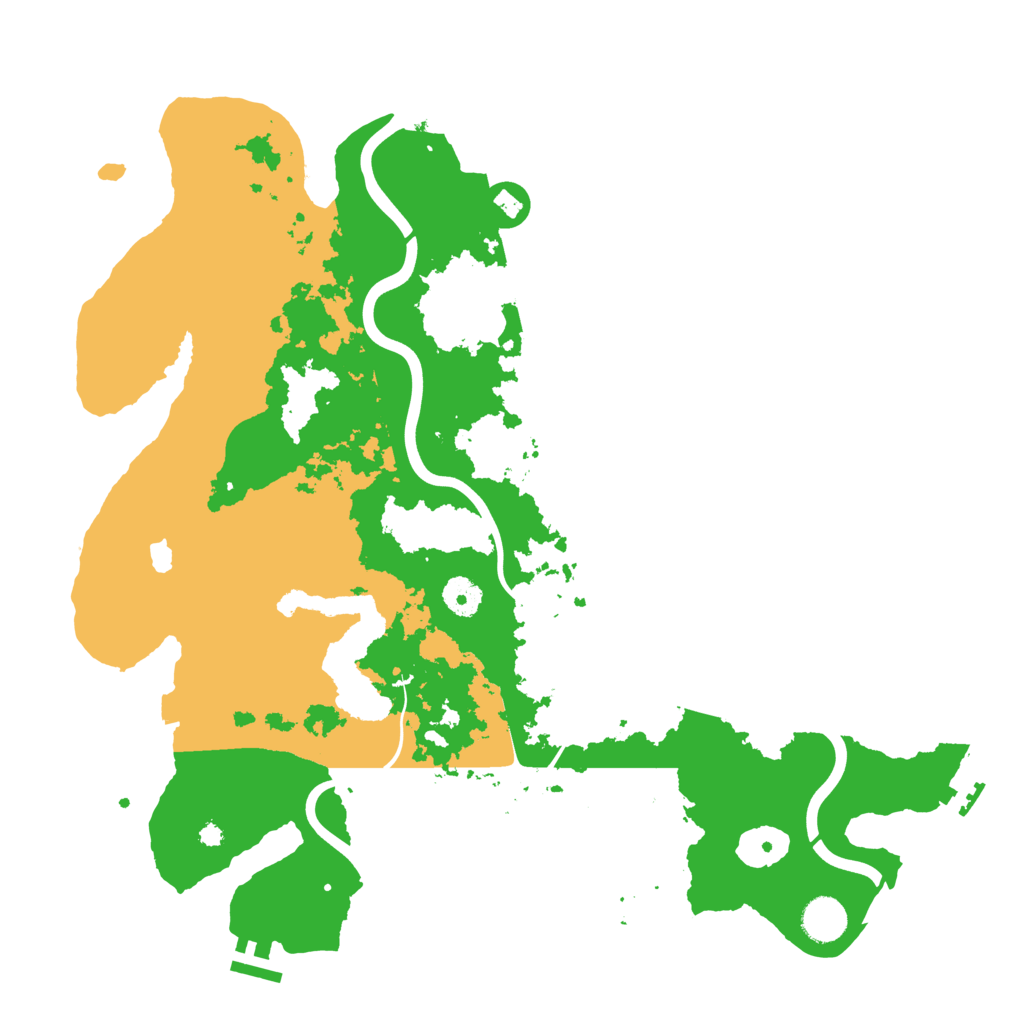 Biome Rust Map: Procedural Map, Size: 4000, Seed: 435245