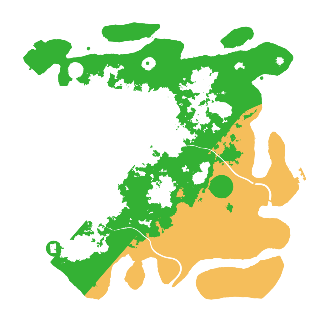 Biome Rust Map: Procedural Map, Size: 3650, Seed: 68486