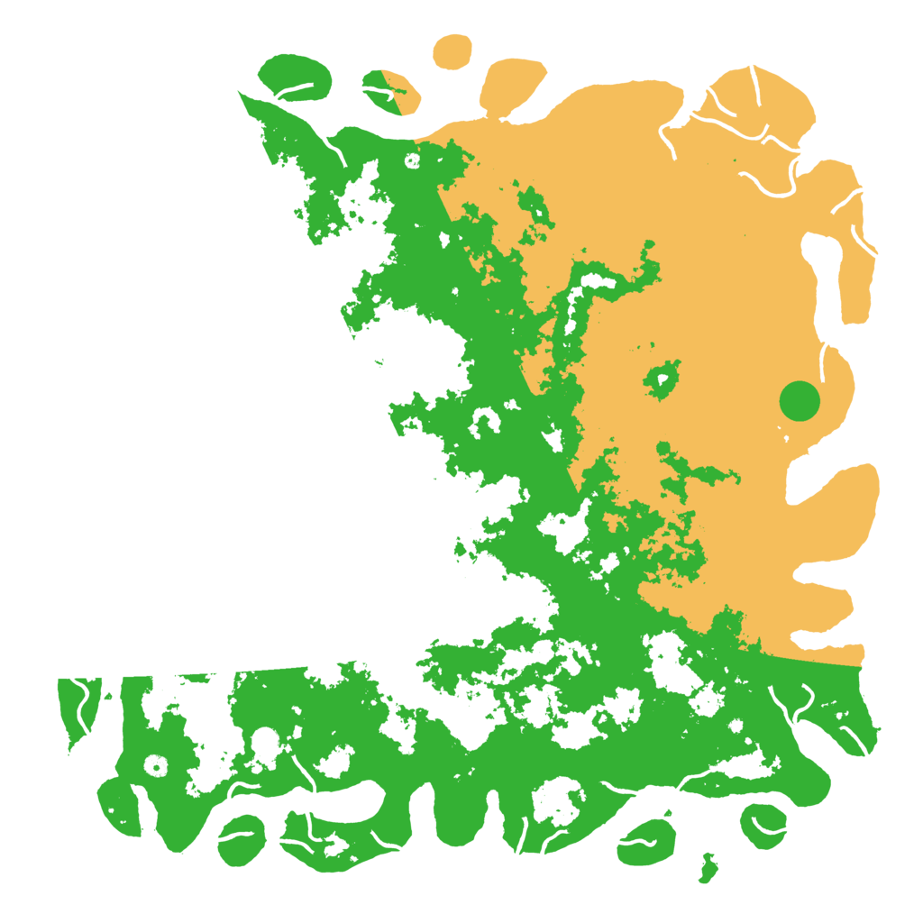 Biome Rust Map: Procedural Map, Size: 6000, Seed: 66666