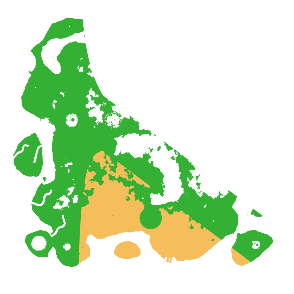 Biome Rust Map: Procedural Map, Size: 3500, Seed: 63158