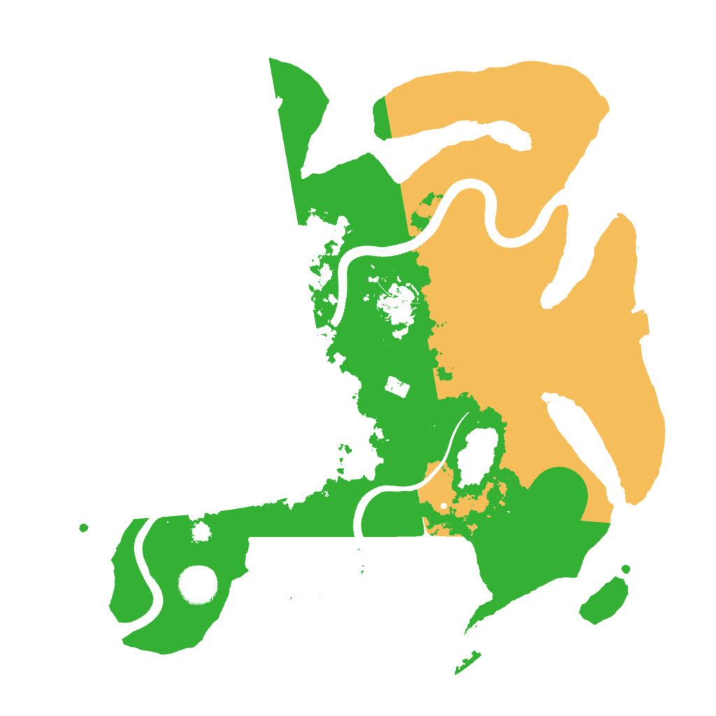 Biome Rust Map: Procedural Map, Size: 3300, Seed: 21478512