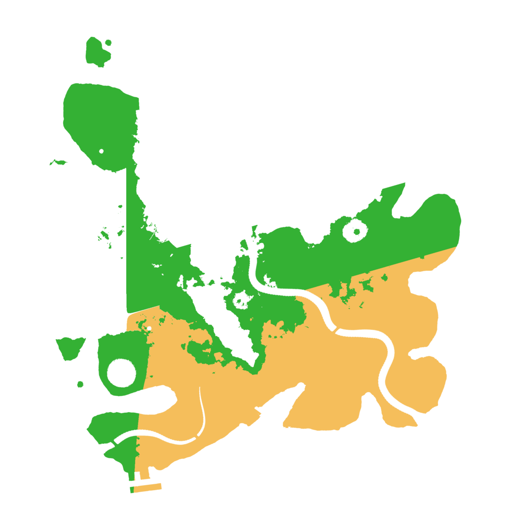 Biome Rust Map: Procedural Map, Size: 3250, Seed: 3471186