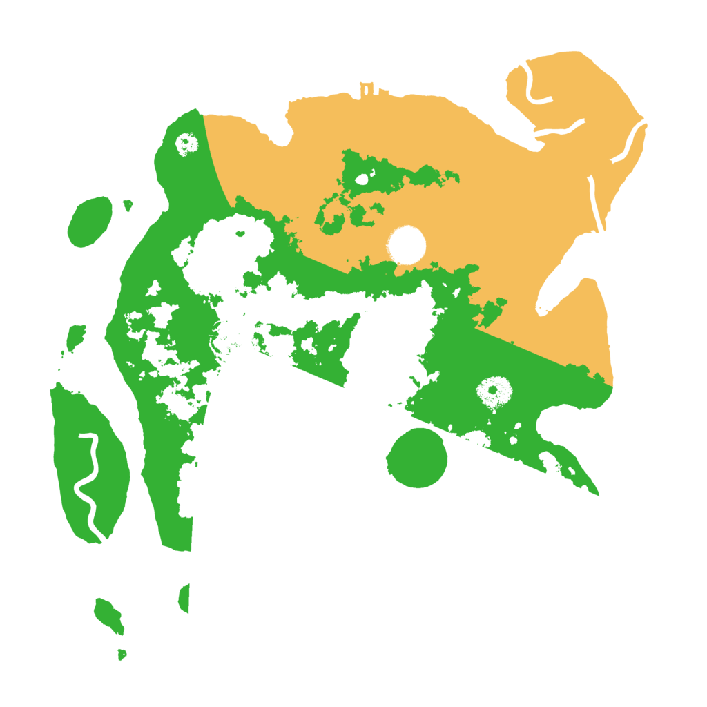 Biome Rust Map: Procedural Map, Size: 3250, Seed: 6344540