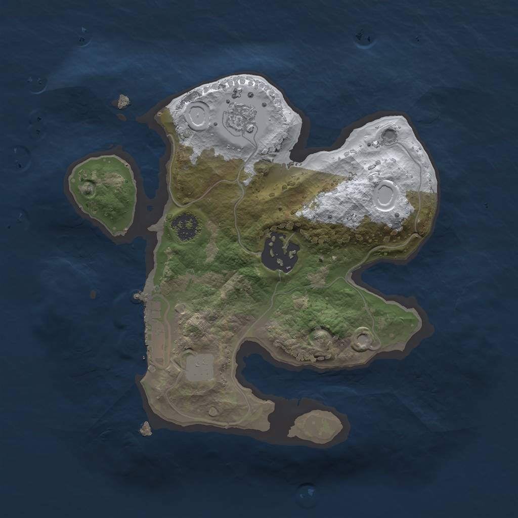 Rust Map: Procedural Map, Size: 2000, Seed: 1757562961, 8 Monuments