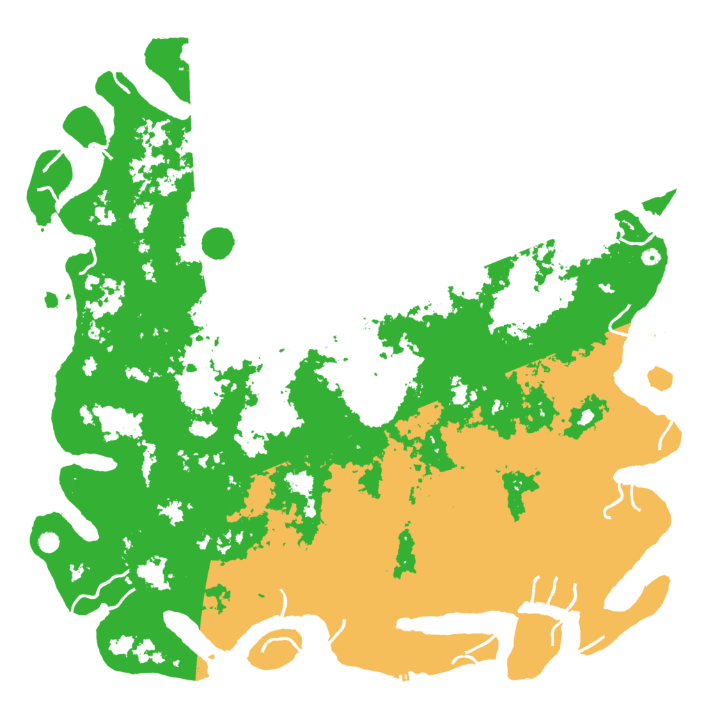 Biome Rust Map: Procedural Map, Size: 6000, Seed: 99175