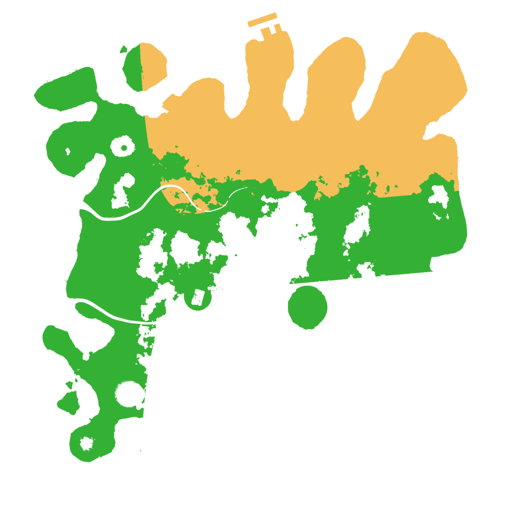 Biome Rust Map: Procedural Map, Size: 3500, Seed: 316497825