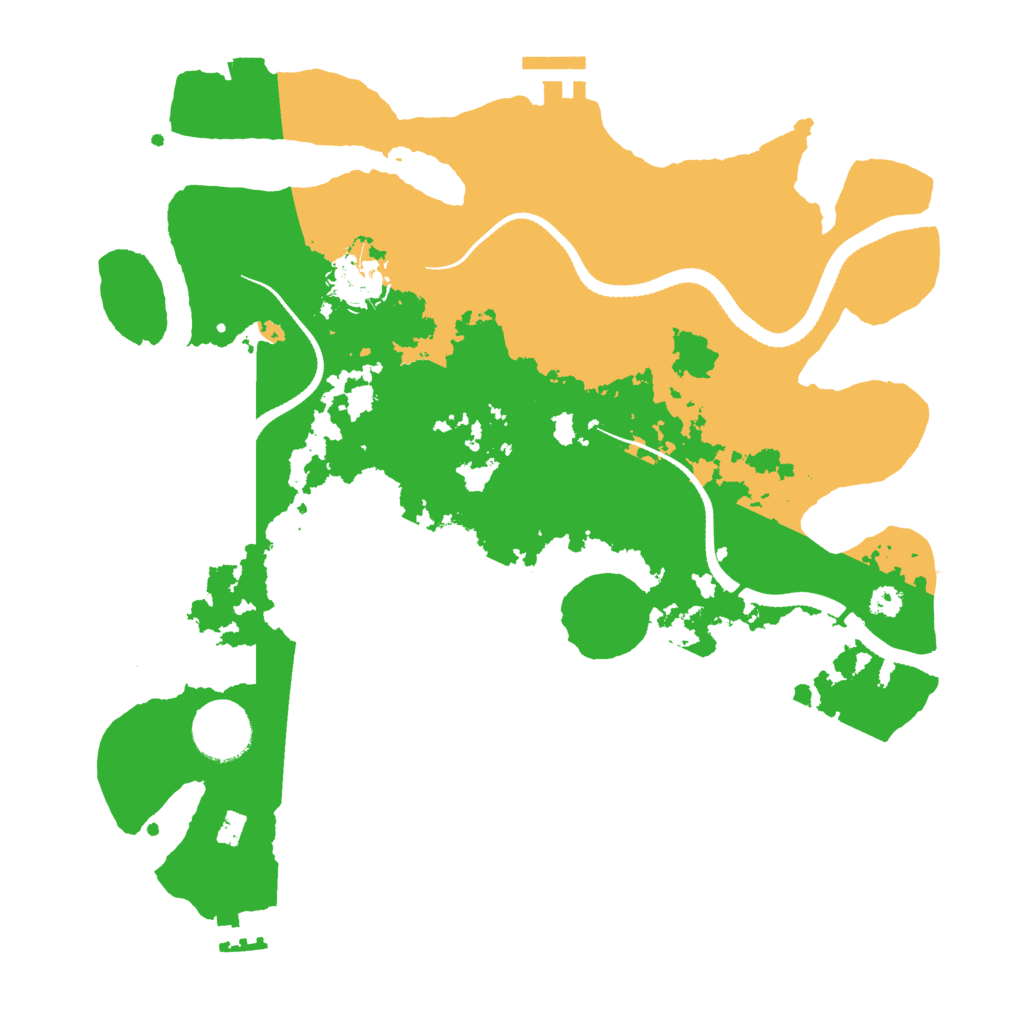 Biome Rust Map: Procedural Map, Size: 3250, Seed: 305298