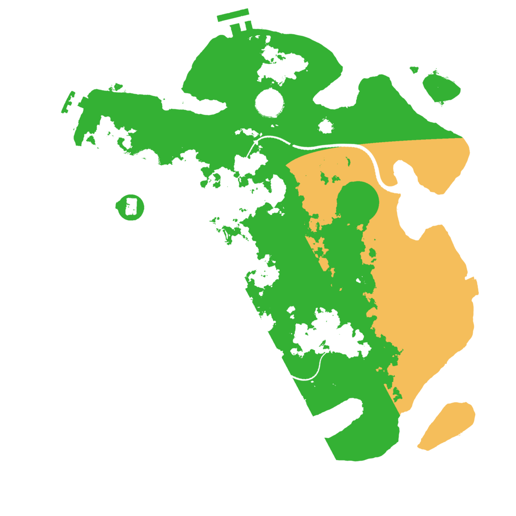 Biome Rust Map: Procedural Map, Size: 3250, Seed: 205609