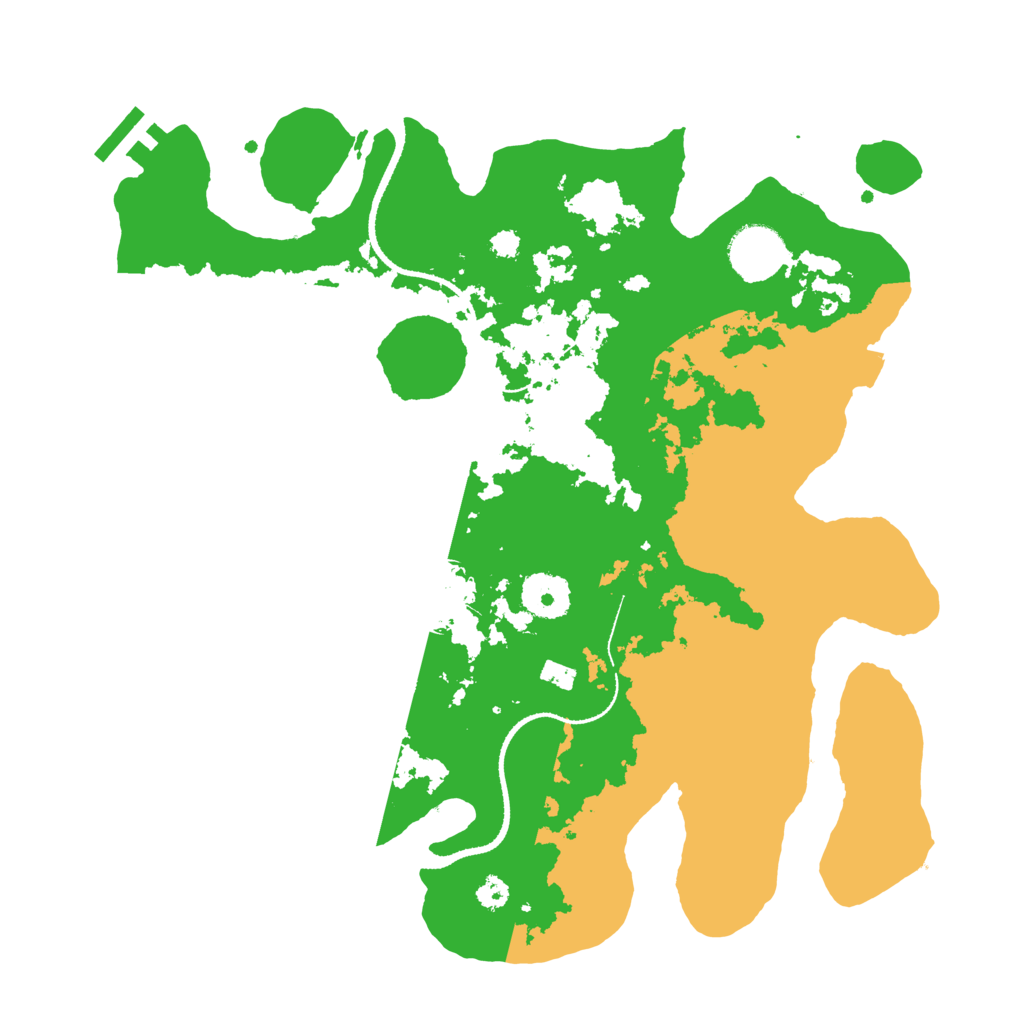 Biome Rust Map: Procedural Map, Size: 3250, Seed: 5823451