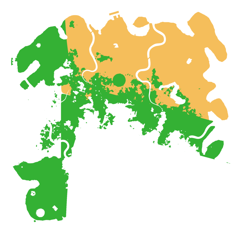 Biome Rust Map: Procedural Map, Size: 5000, Seed: 80