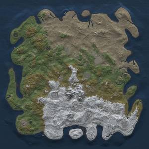 Thumbnail Rust Map: Procedural Map, Size: 5000, Seed: 80, 20 Monuments